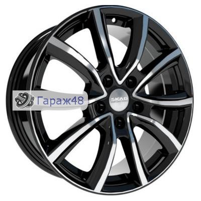 Skad Ontario R17 / 7J PCD 5x112 ET 40 ЦО 57.1 Литые Черный глянцевый с полированной лицевой поверхностью